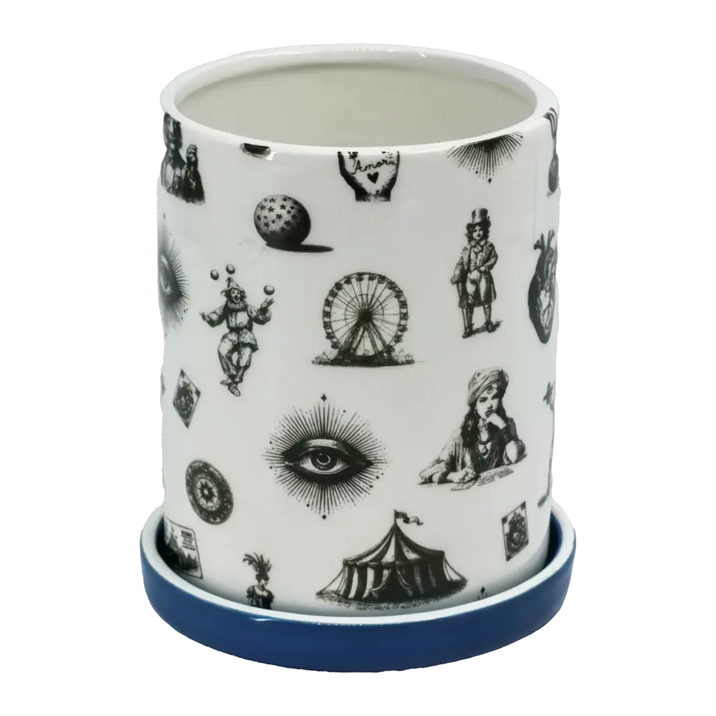 Kitsch Kitchen Kitsch Royale jar big w. coaster patchwork 