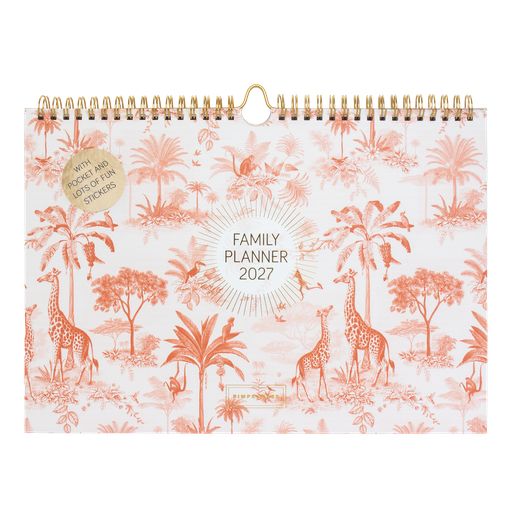 [PMONO.27006] Pimpelmees mono familie planner 2027 Savannah Stories Desert Red