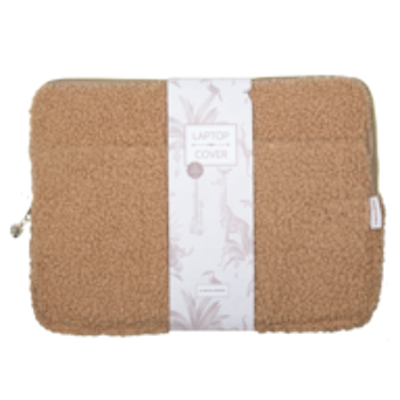 Pimpelmees laptop hoes (13 inch) Mono Teddy warm nude