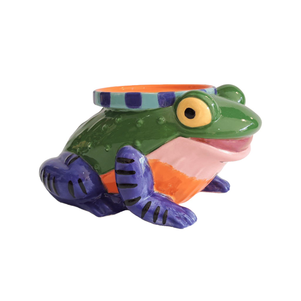 Kitsch Kitchen candle holder Loteria La Rana (frog)