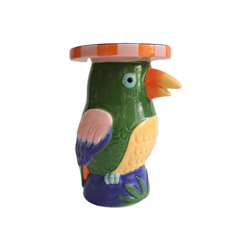 Kitsch Kitchen candle holder Loteria El Cotorro (bird)