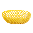 Kitsch Kitchen basket porcelain oval Streetstyle yellow L