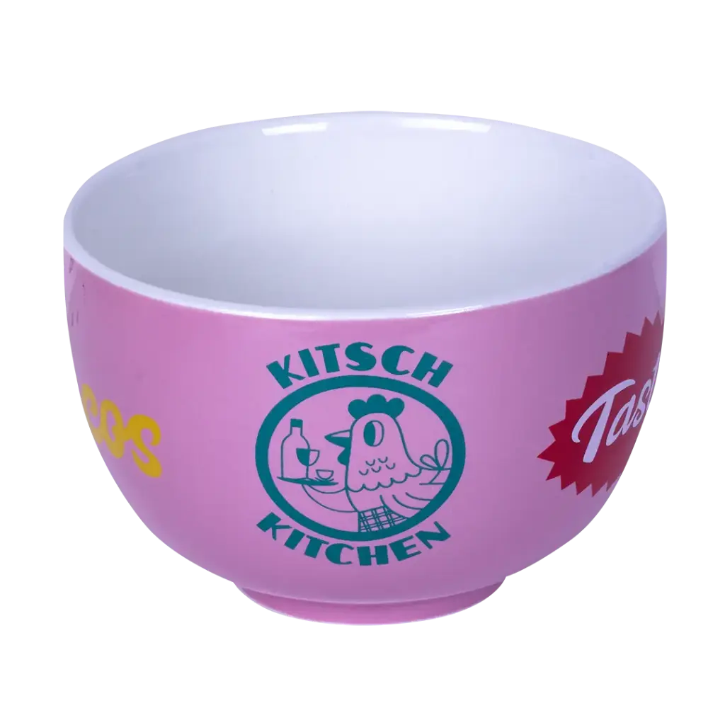 Kitsch Kitchen bowl El Restaurante pink