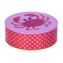 Kitsch Kitchen round cookie tin Sealife crab dia 20x6.8cm