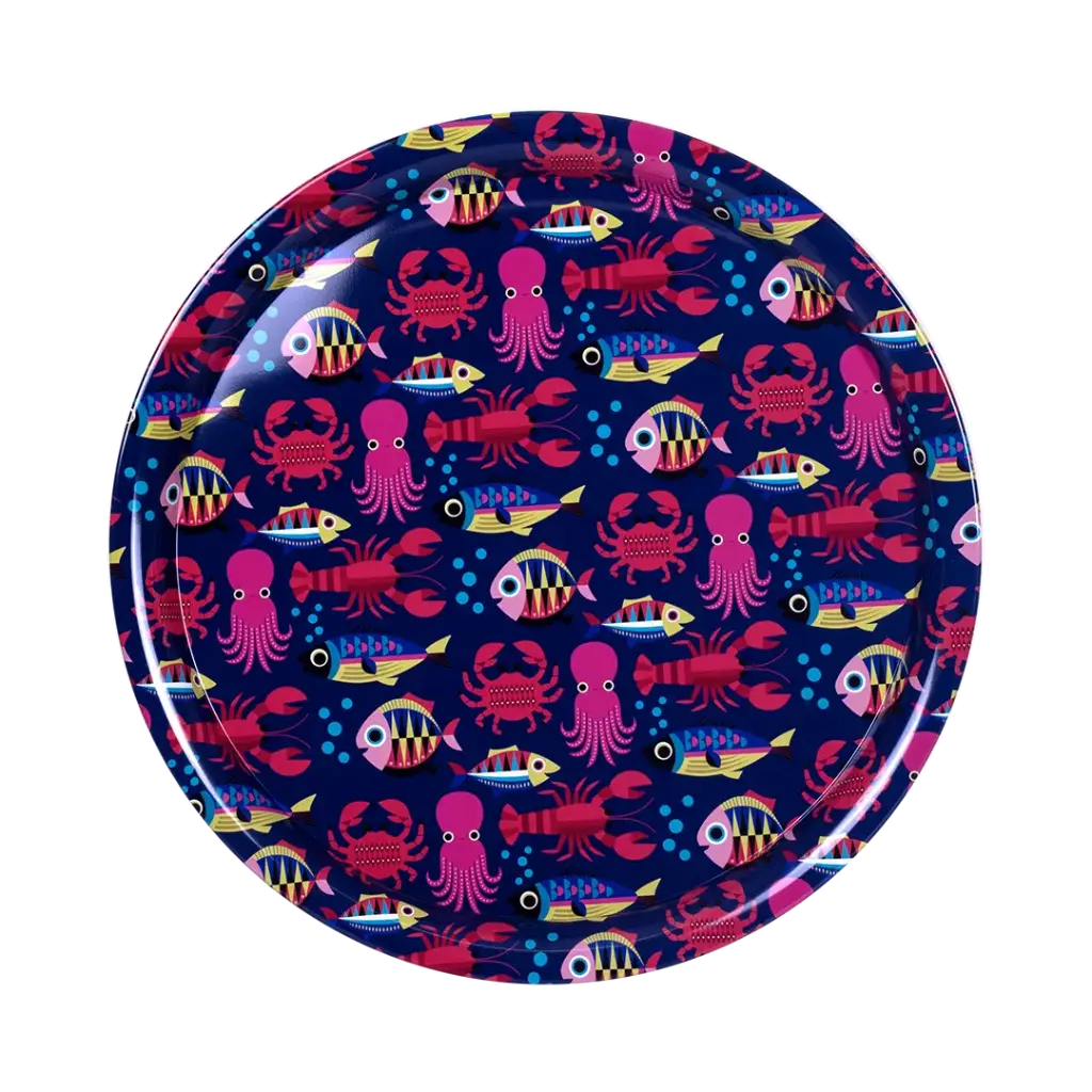 Kitsch Kitchen dienblad Sealife blue sea