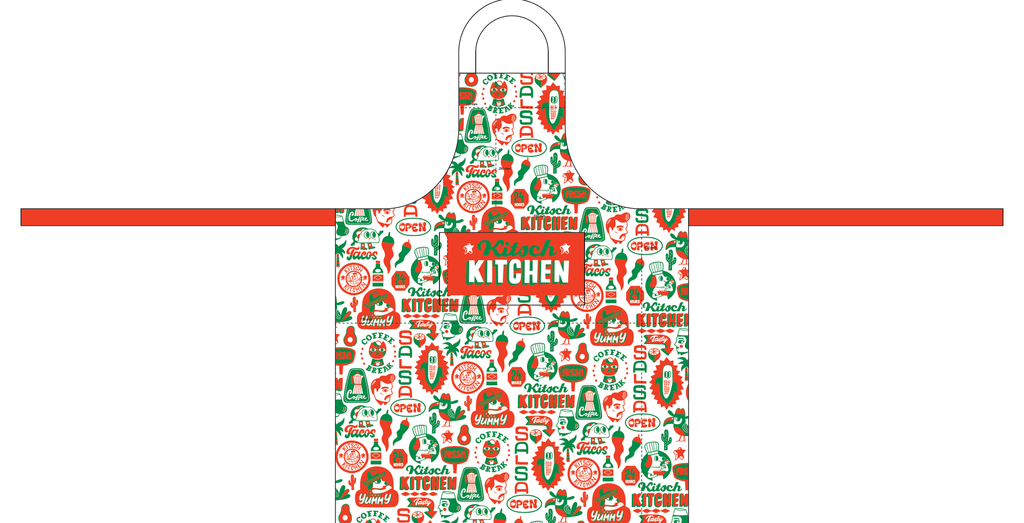 Kitsch Kitchen schort El Restaurante mexican summer