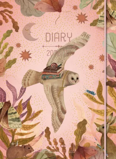 Pimpelmees Magical Forest agenda 2026/2027 owl peach 