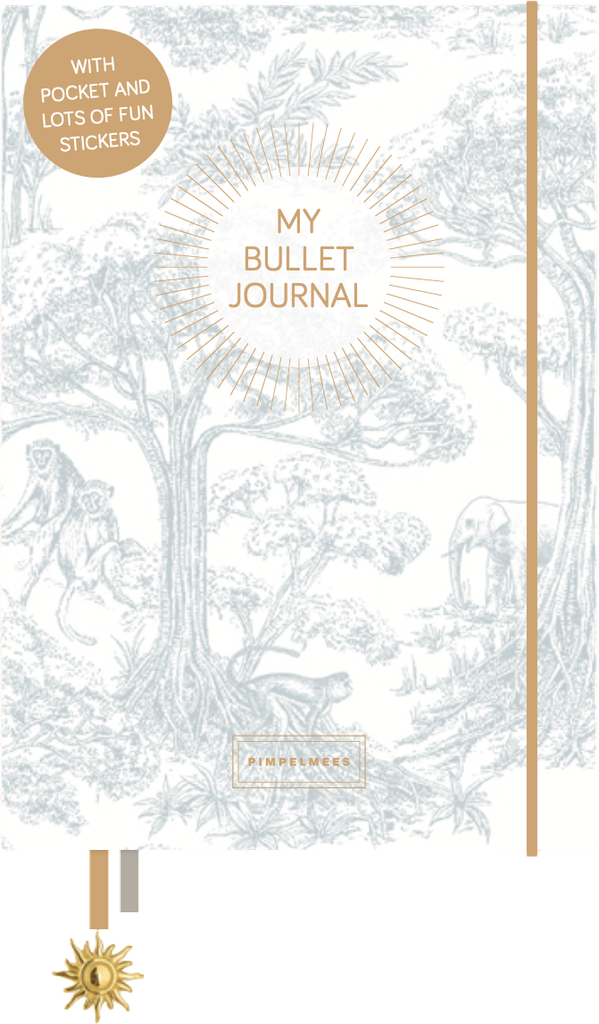 Pimpelmees Mono Savannah Stories bullet journal elephant breezy blue 