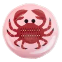 Kitsch Kitchen small plate round Sealife crab