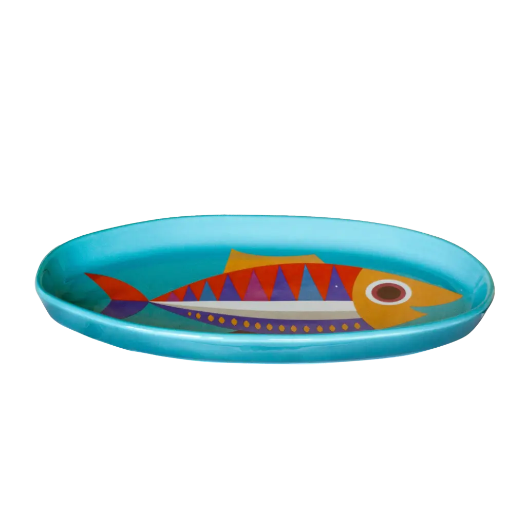 Kitsch Kitchen serveerschaal Sealife long fish