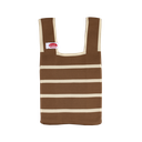 Kitsch Kitchen poppy bag bruin/wit gestreept