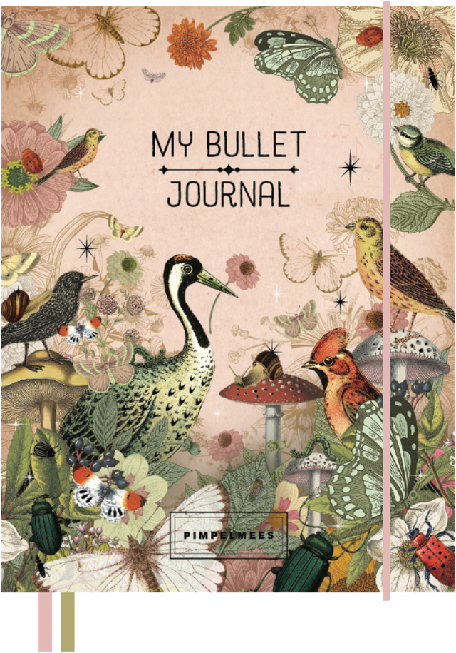 Pimpelmees Terra Botanica bullet journal Peach