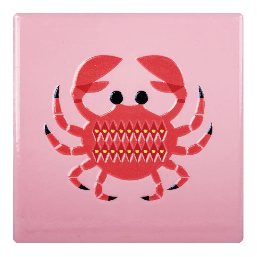 Kitsch Kitchen tegeltje Sealife krab