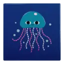 Kitsch Kitchen tegeltje Sealife jellyfish