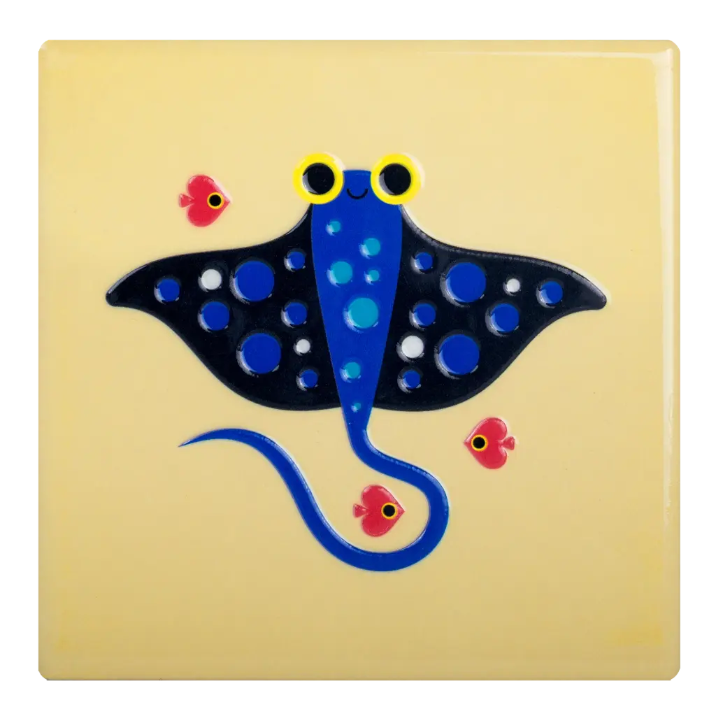 Kitsch Kitchen tile Sealife stingray