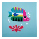 Kitsch Kitchen tile Sealife coral fish