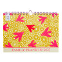 Pepa Lani Flower family planner 2027 birds