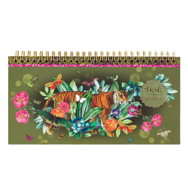 Pimpelmees desk planner Tiger - Olive 