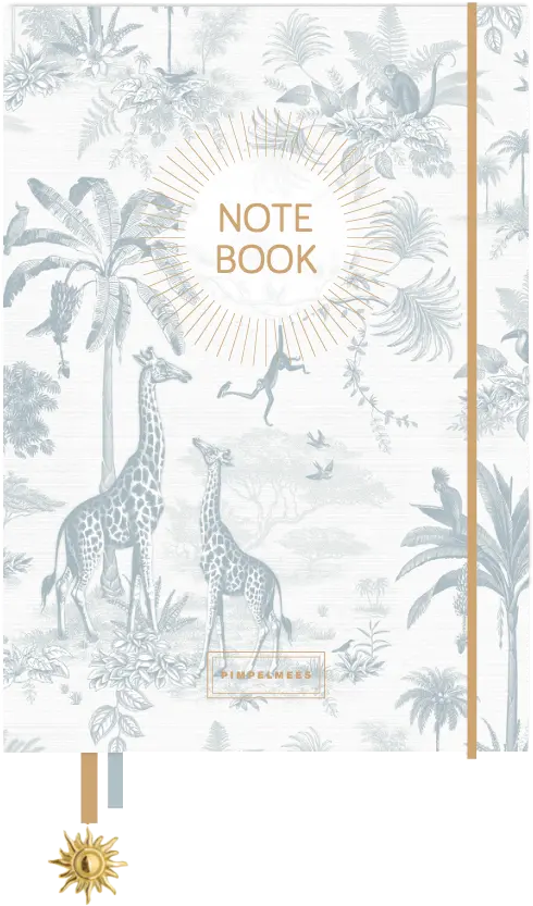 Pimpelmees mono notebook Savannah Stories Breezy Blue