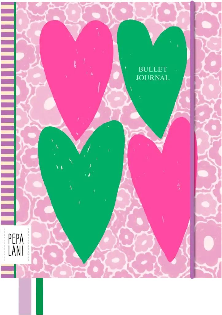 Pepa Lani Flower bulletjournal big hearts