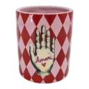Kitsch Kitchen Kitsch Royale jar S diamonds red/pink hand 