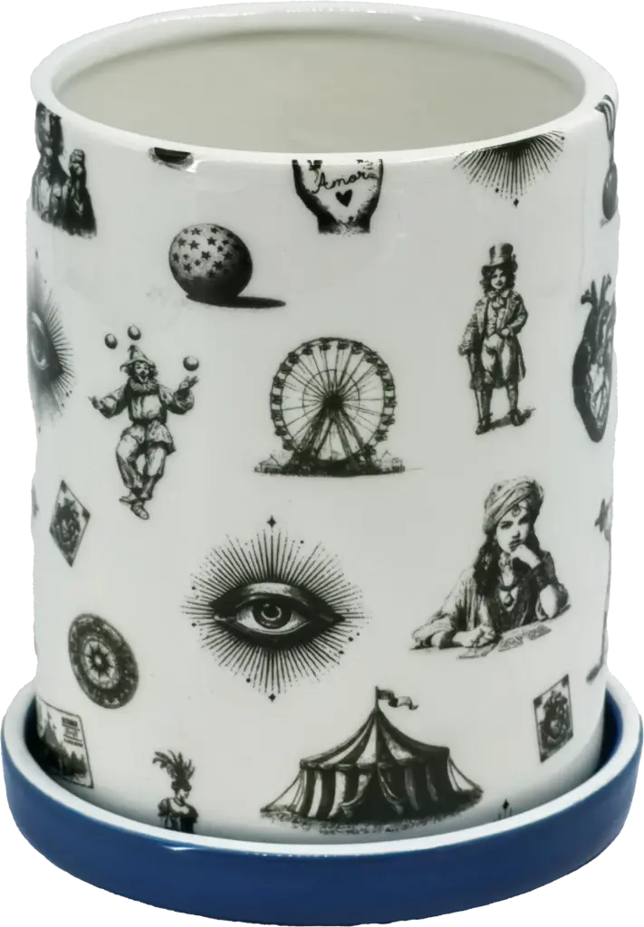 Kitsch Kitchen Kitsch Royale pot groot met onderzetter patchwork 