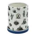 Kitsch Kitchen Kitsch Royale jar big w. coaster patchwork 