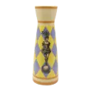 Kitsch Kitchen Kitsch Royale vaas Fifi blauw/geel 