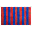 Kitsch Kitchen bathmat striped orange/dark blue
