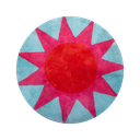 Kitsch Kitchen bathmat soleil round blue