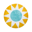 Kitsch Kitchen badmat soleil rond geel
