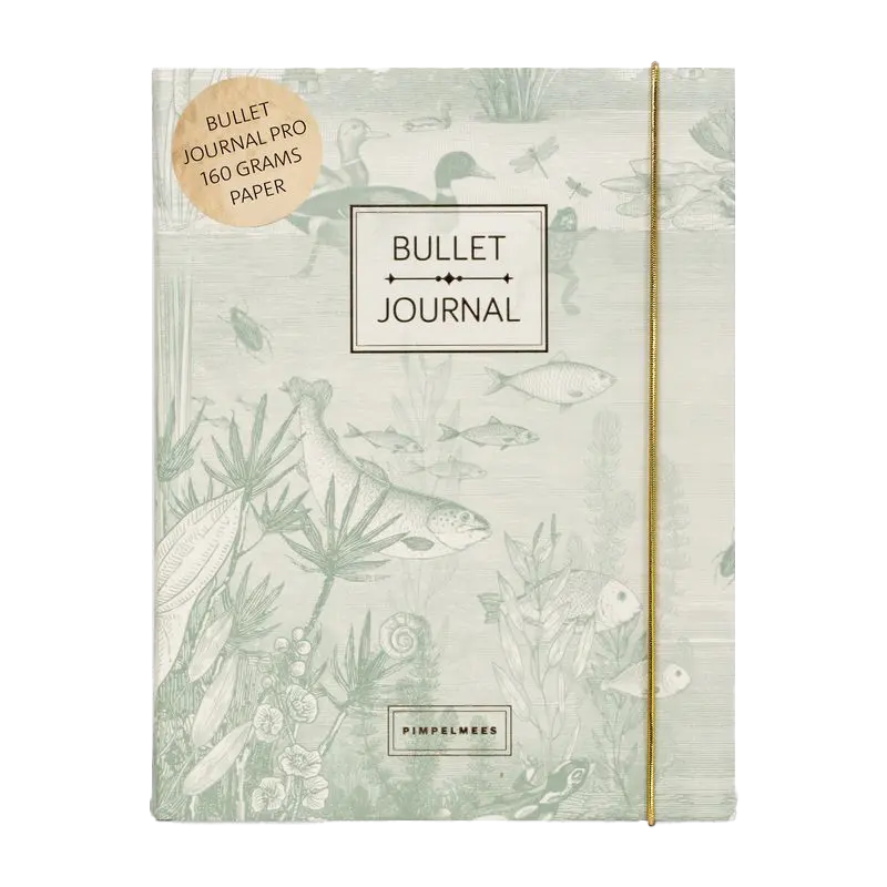 Pimpelmees bullet journal PRO Mono vintage green 
