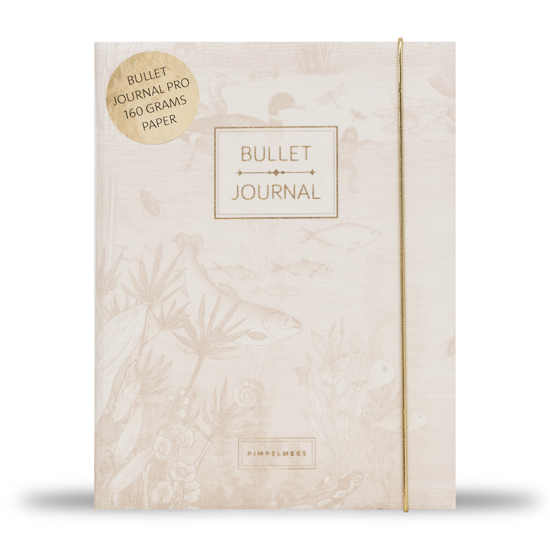 Pimpelmees bullet journal PRO Mono Luxe edition printwarm nude 