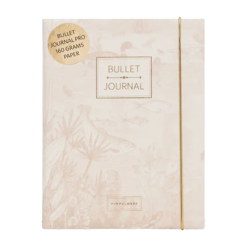 Pimpelmees bullet journal PRO Mono Luxe edition printwarm nude 
