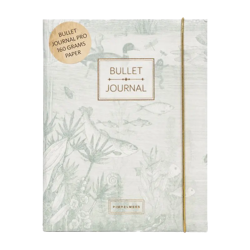 Pimpelmees bullet journal PRO Mono Luxe edition printvintage green 