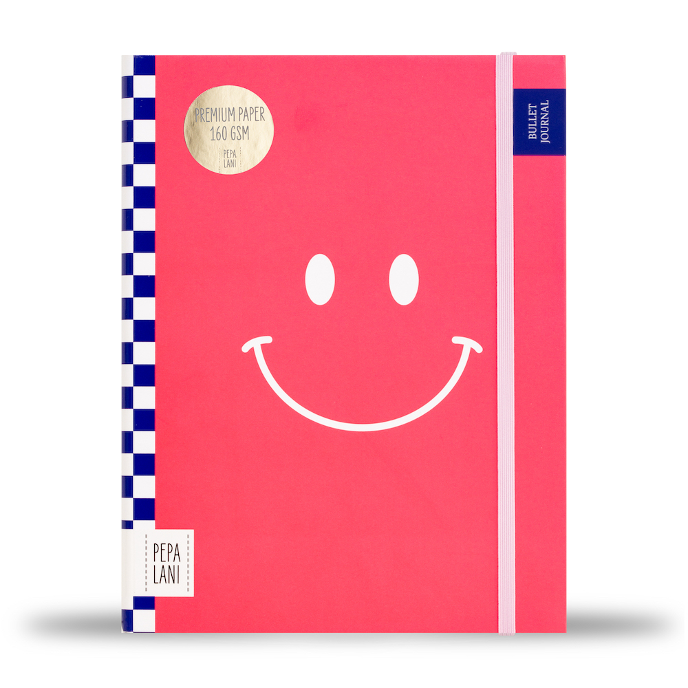 Pepa Lani bullet journal PRO Flower smiley roze