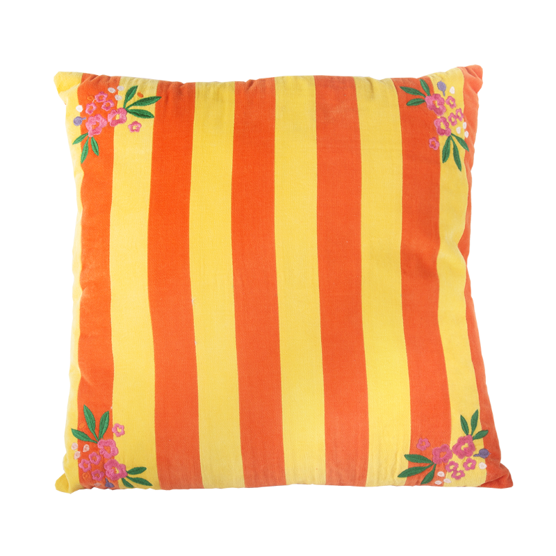 Kitsch Kitchen cushion Mercado de Flores yellow