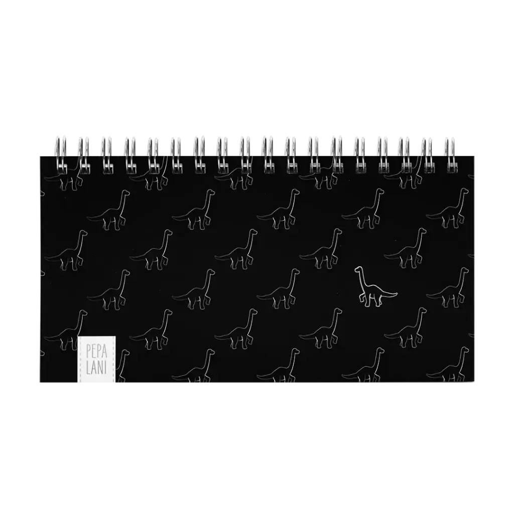 Pepa lani deskplanner Black & White dinos small zwart