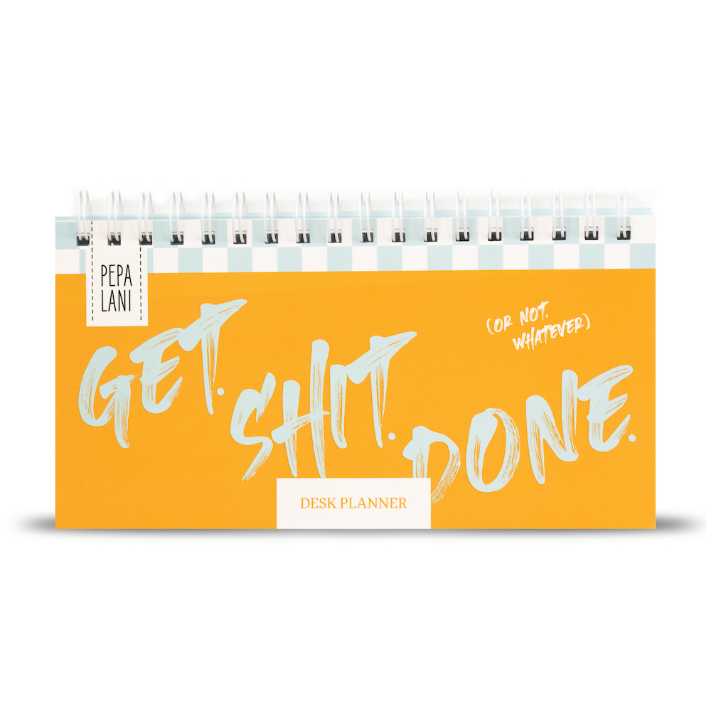 Pepa lani deskplanner Flower get shit done 