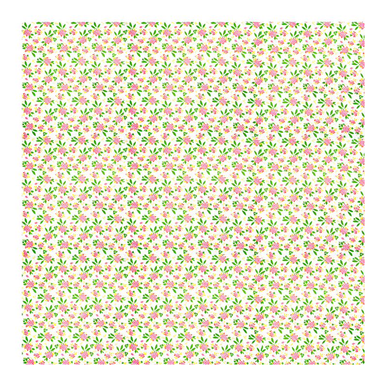 Kitsch Kitchen tafelkleed Mercado de Flores groen 150 x 150 cm