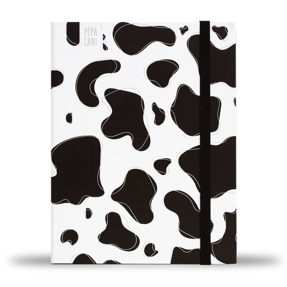 Pepa lani notitieboek A5 Black & White Cow 