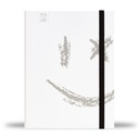 Pepa lani notitieboek A5 Black & White Smiley big silver 