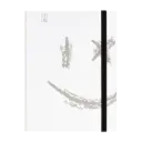 Pepa lani notitieboek A5 Black & White Smiley big silver 