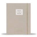 Pimpelmees notebook A5 Mono Luxe edition linnen warm nude 