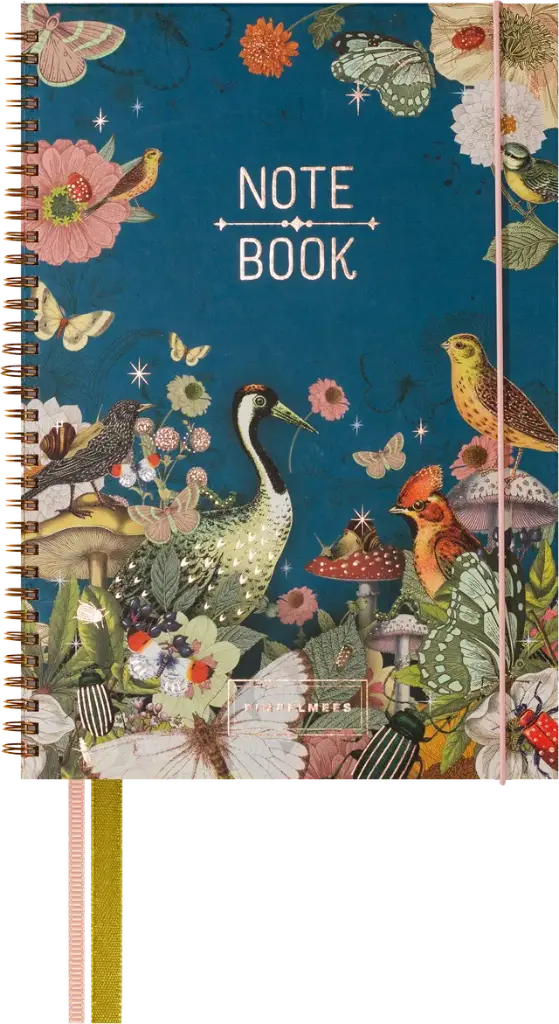 Pimpelmees notebook A4 WIREO - sky 