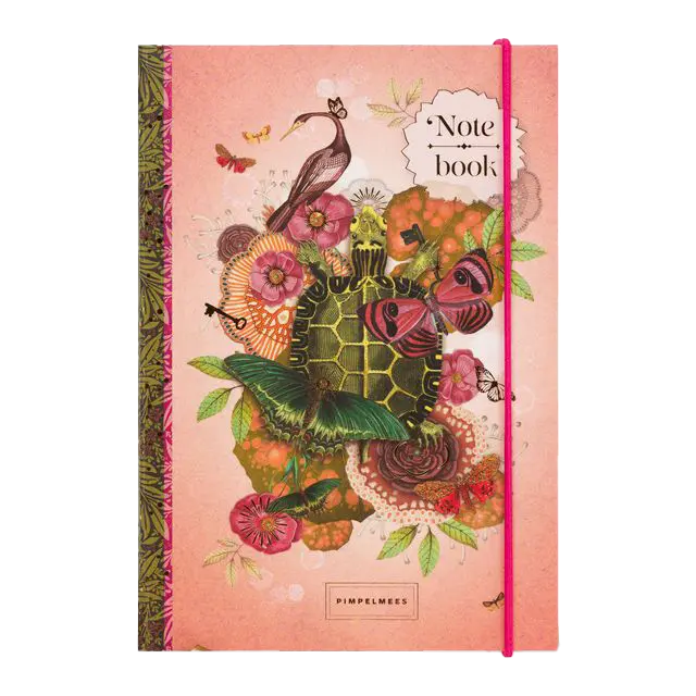 Pimpelmees notebook A6 Turtle - Peach 