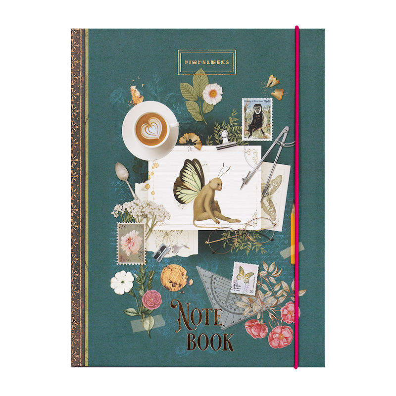 Pimpelmees notebook A5 Wonderland - Fig Wingmonkey 