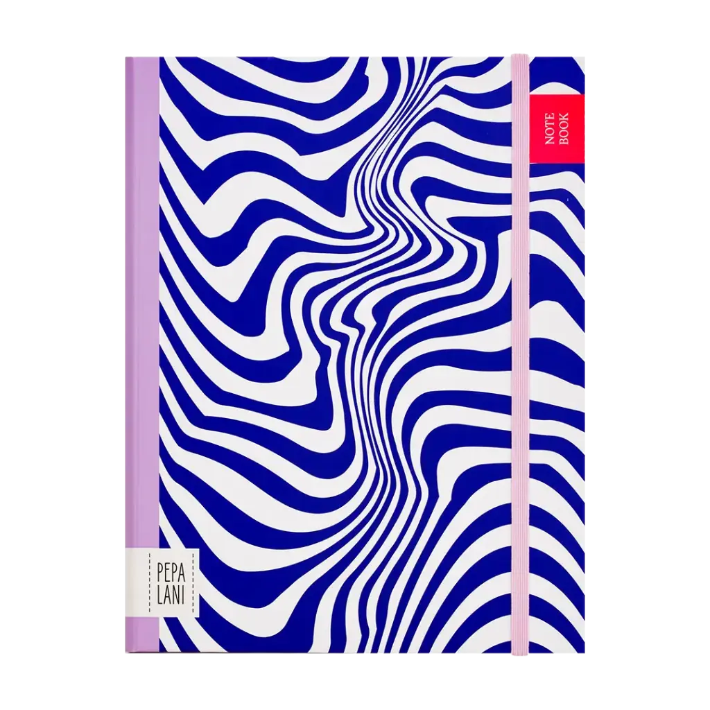 Pepa Lani notitieboek A5 Flower Waves blue 