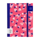 Pepa Lani notebook A6 Flower small hearts pink/white 