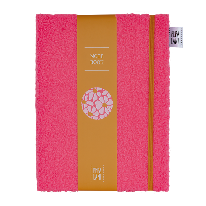 Pepa Lani notebook A5 Spring Flower & Fruity Furry pink 